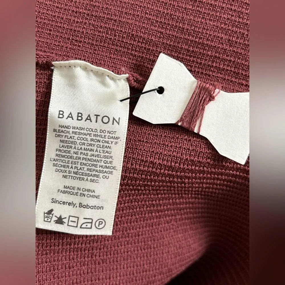 Babaton winslet sculpt knit dress in sundried sz large - Image 10