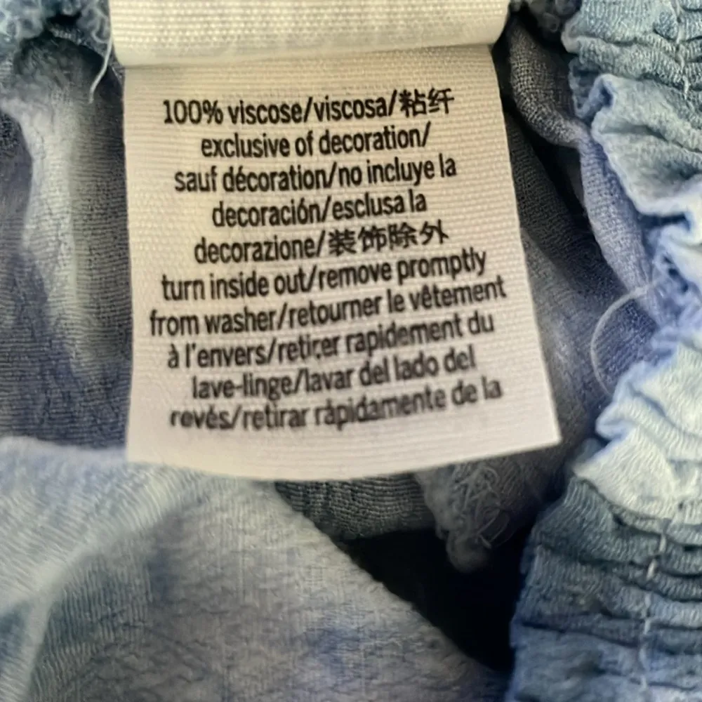 PINK Victoria’s Secret Blue Tie Dyed Elastic Waist Lightweight Shorts Size XS - Image 8