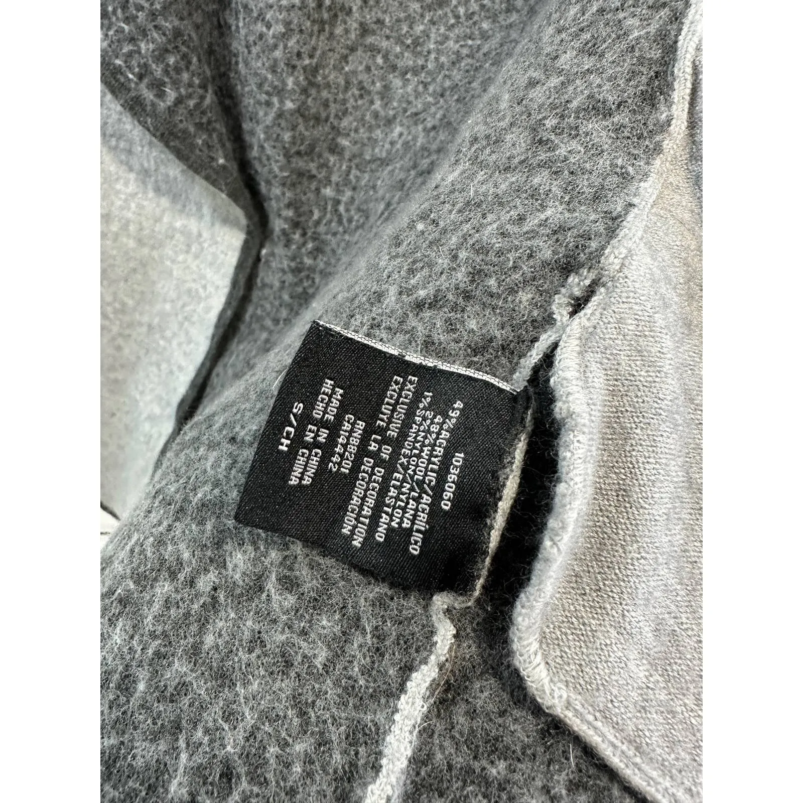 BNCI BY BLANC NOIR WOOL BLEND BLAZER‎ SIZE SMALL C32 Gray - Image 3