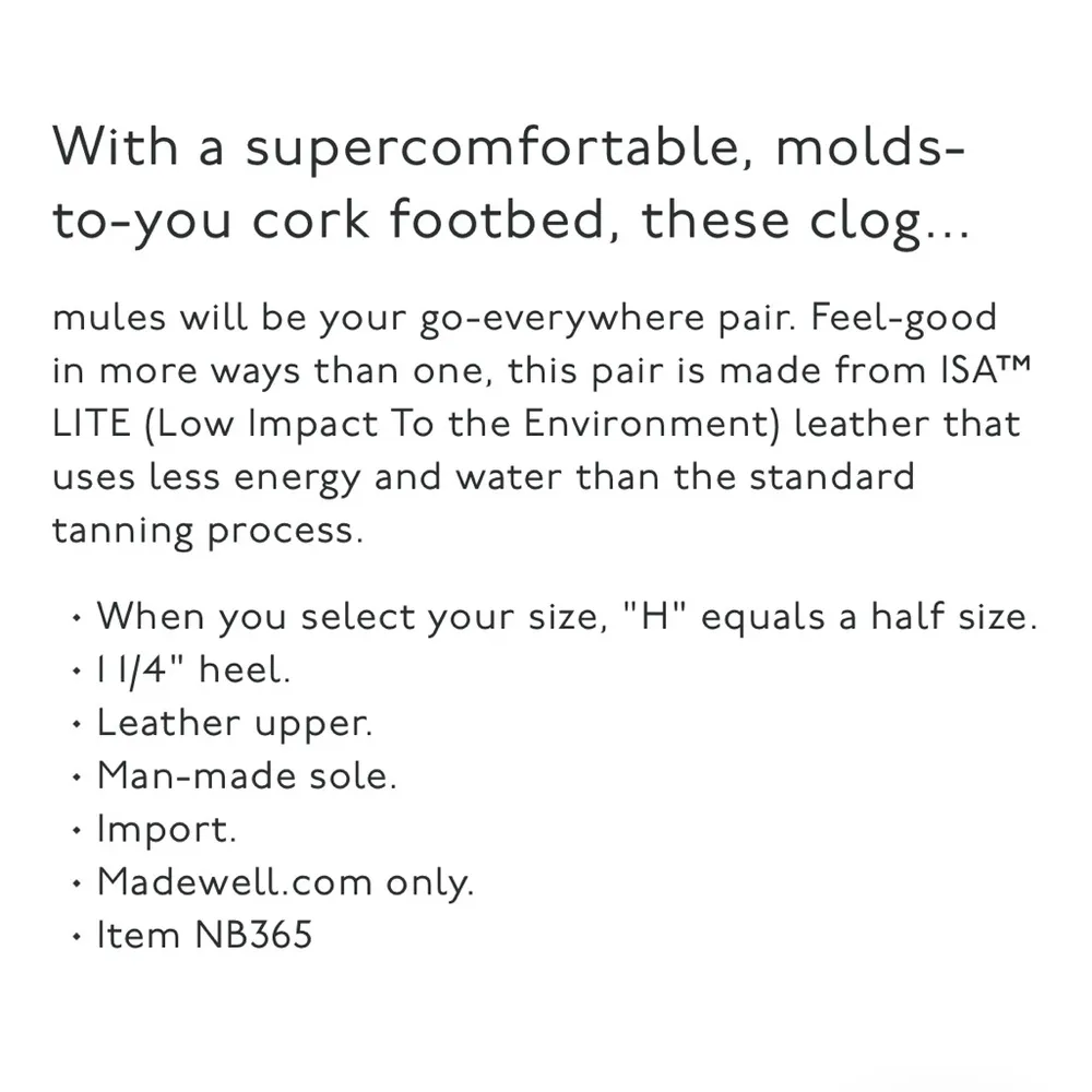 Madewell The Layne Clog Mule leather 9 - Image 2