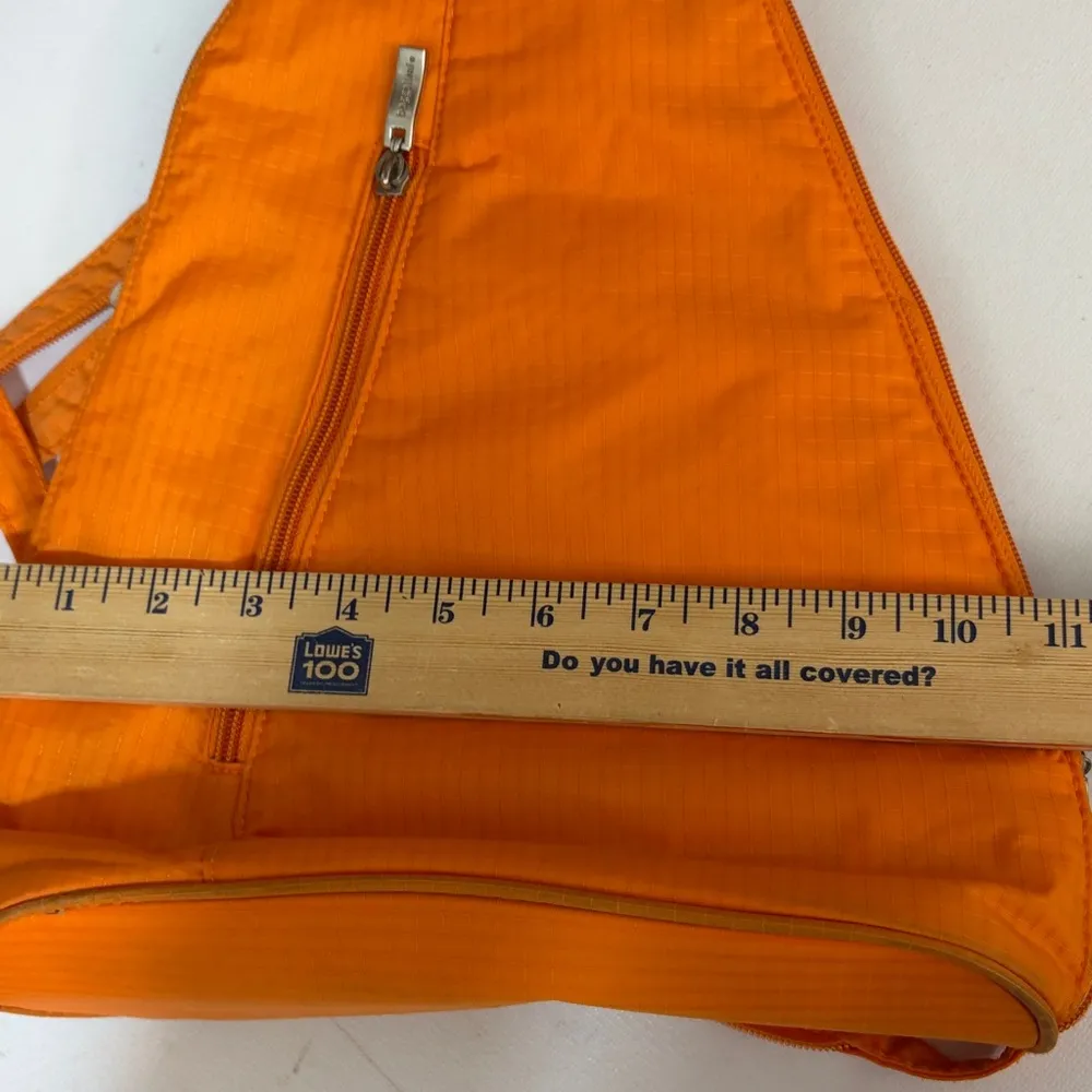 Baggallini Bright Orange Nylon Backpack Travel Convertible Organized Medium Size - Image 13