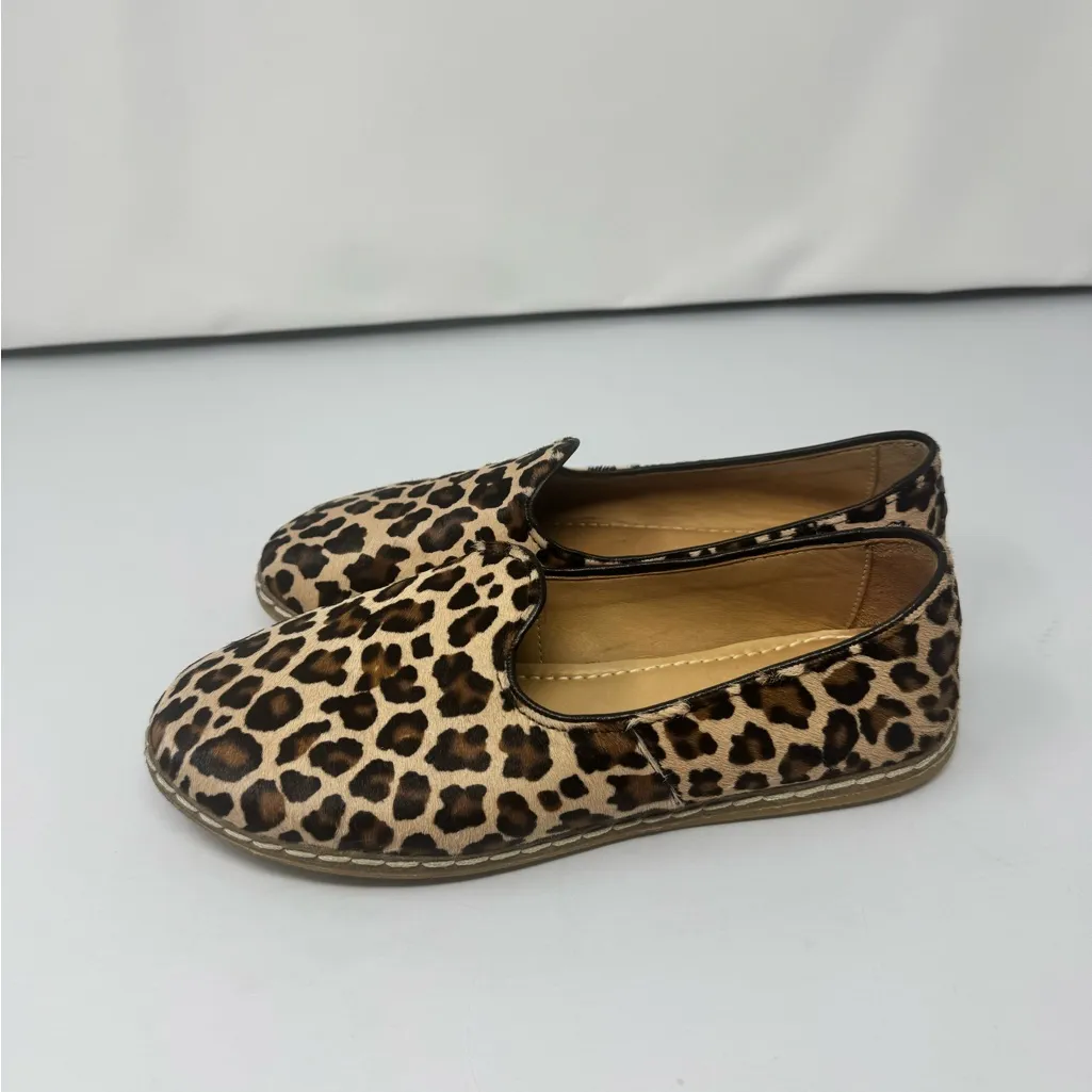 Charix Leopard Slip Ons 38 Brown Size 8 - Image 7