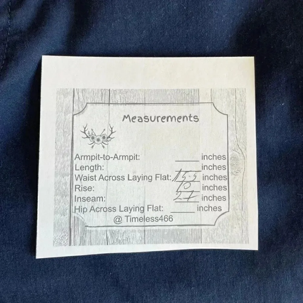 Tahari Denim Jeans Navy Skinny Leg Designer Cotton Blend Mid-Rise SZ 8/29 # 1582 - Image 11