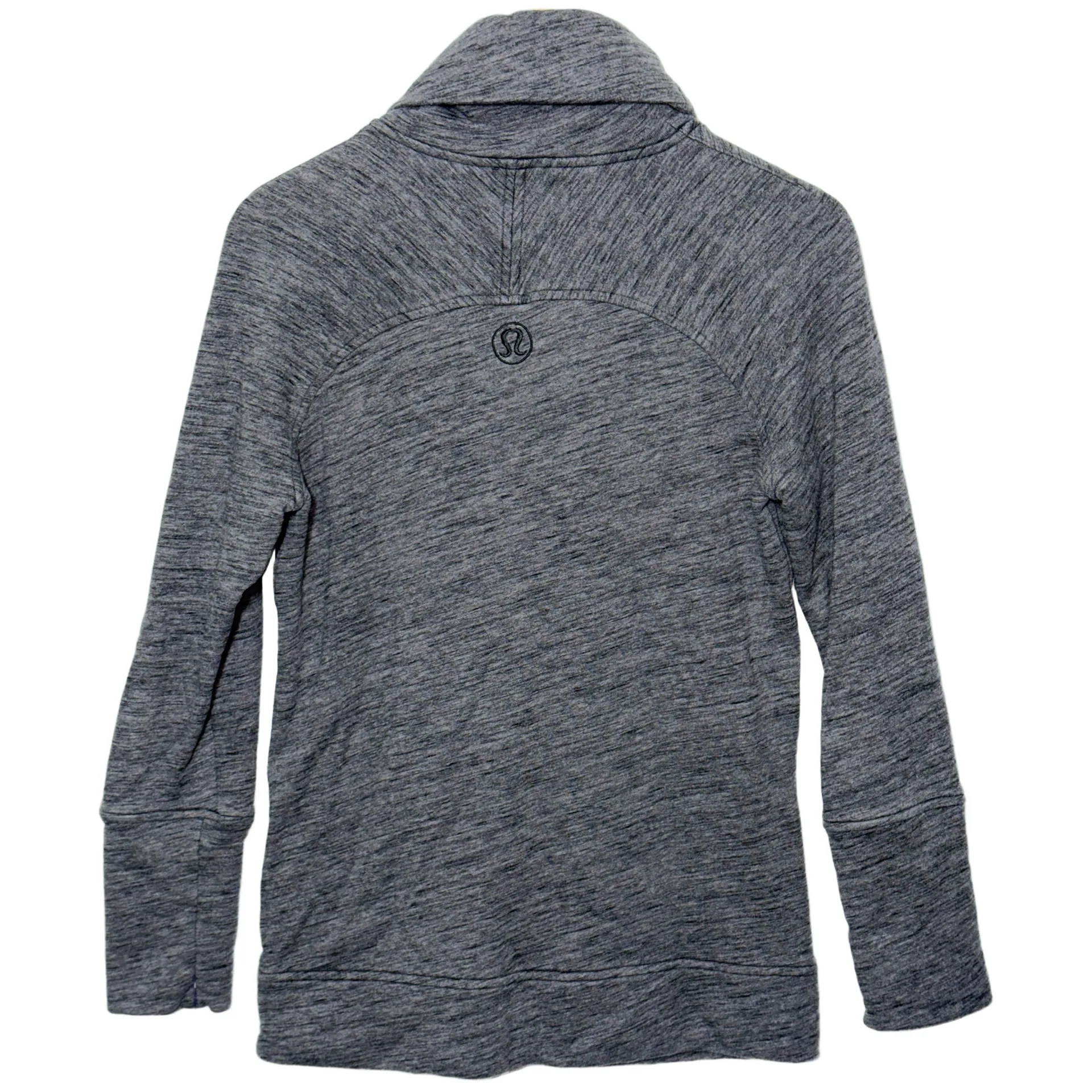 Lululemon To You Tunic Heathered Core Dark Grey Gray Cowl Neck Sweater Size 4 - Image 7