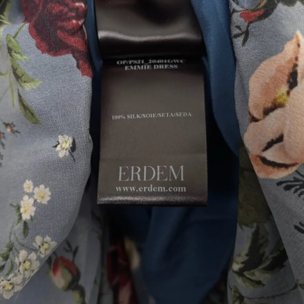 ERDEM Emmie Dress Blue Size 6 - Image 6