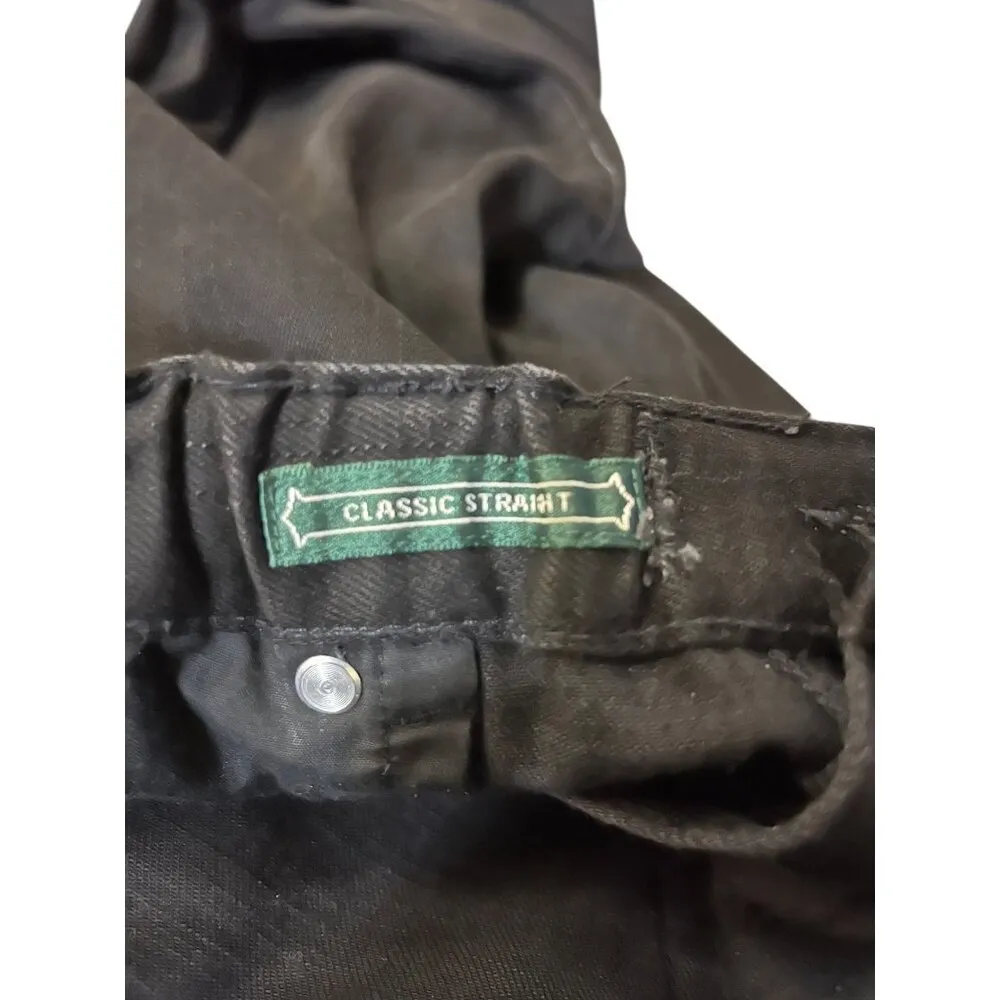 Lauren Jeans Co. By Ralph Lauren Womens 14? Black Handmade Elastic Waist Pants - Image 9