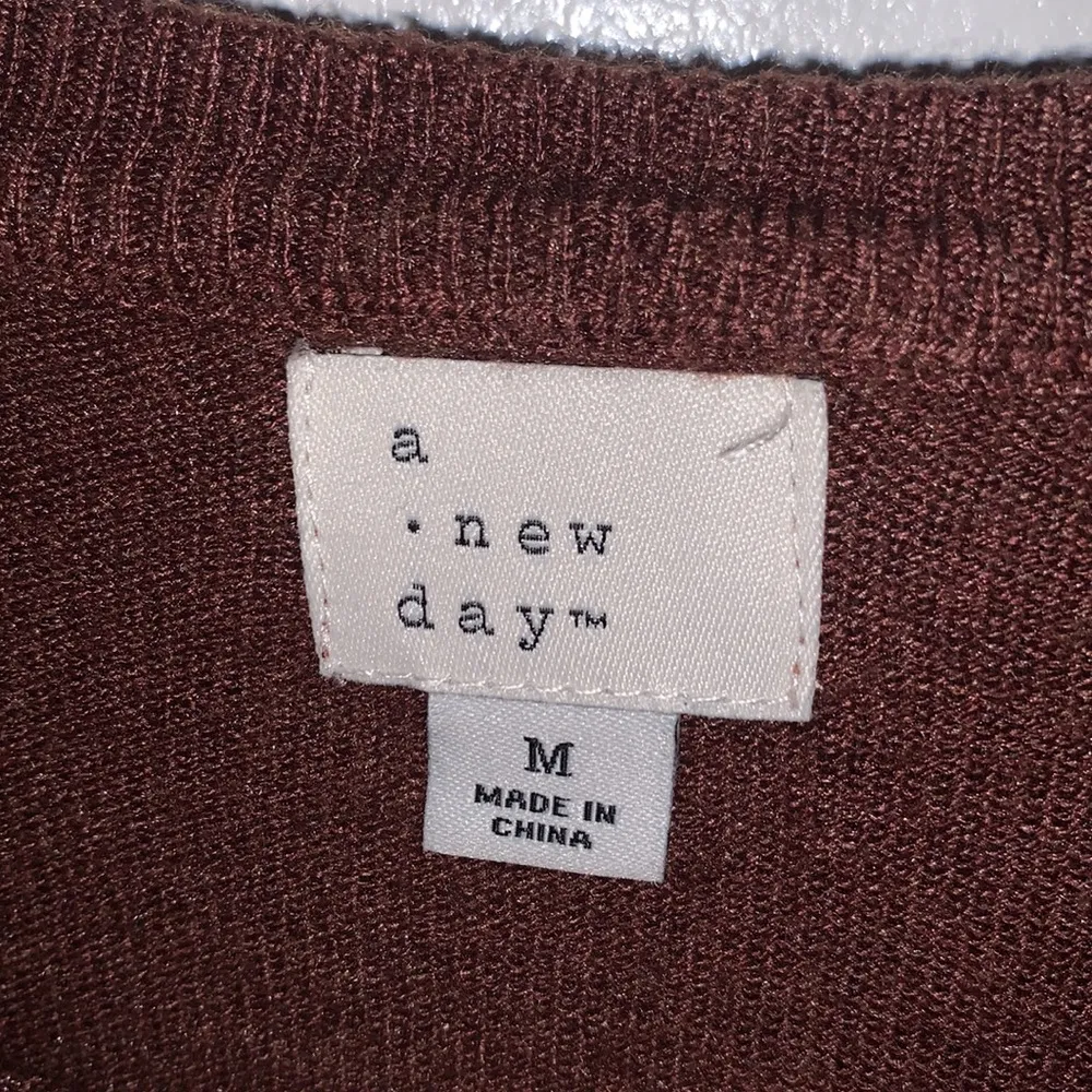A New Day Crewneck Maroon Sweater in Size Medium - Image 2