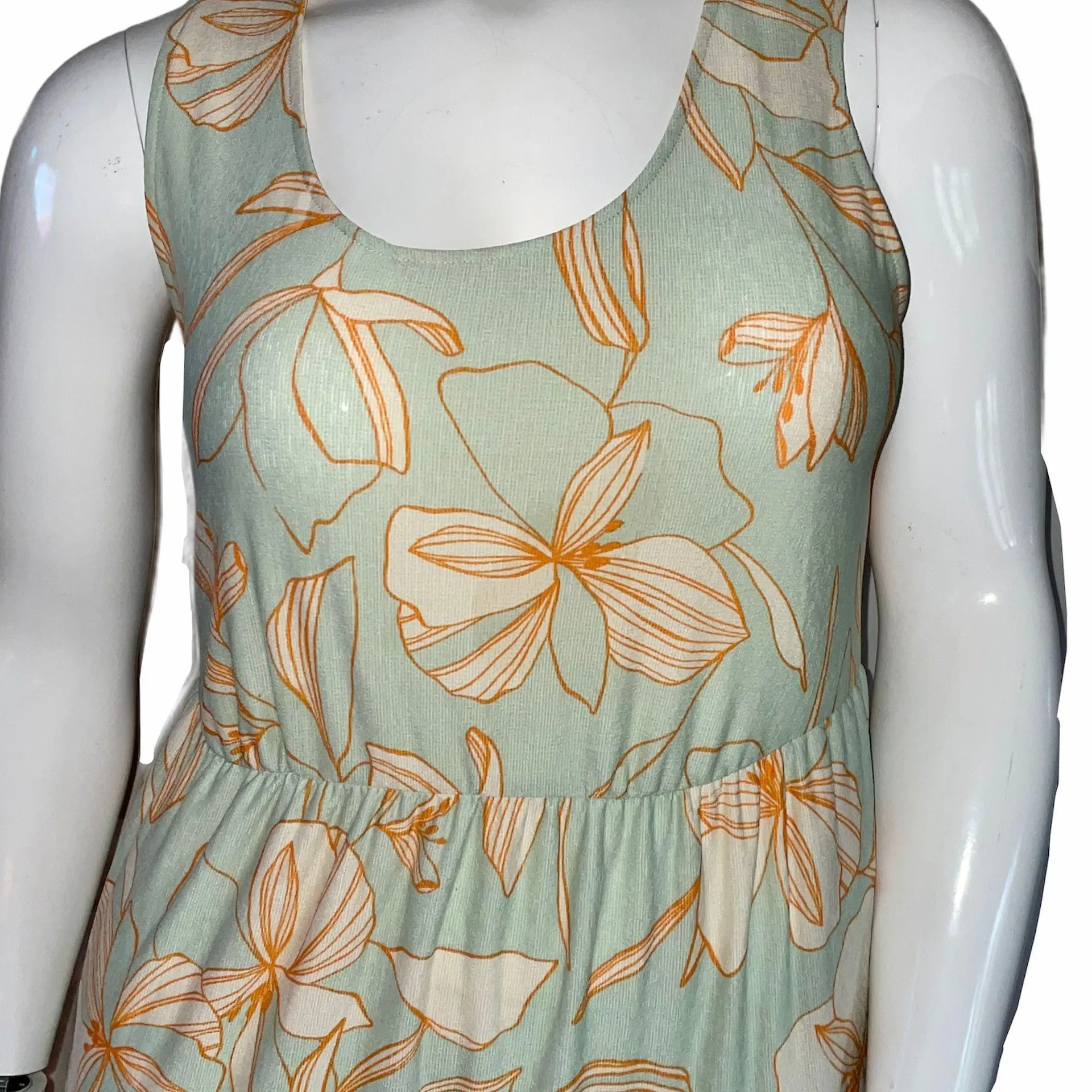 Sleeveless Floral Tiered Dress - Image 4