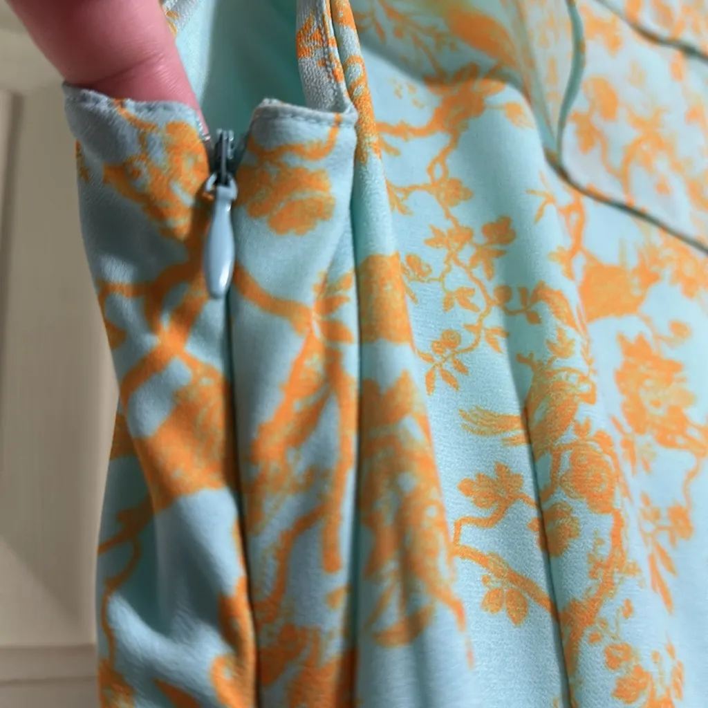 Sachin + Babi Anthropologie Annemarie Ruffle Neckline Maxi Dress - Image 5