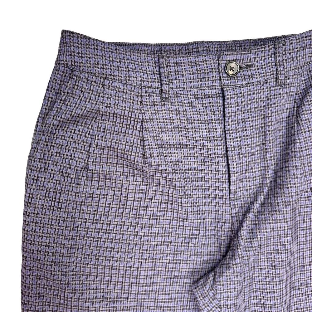 ASOS Women's  Pleated Plaid Elastic Waist Dress Pants Size 30 - Image 2