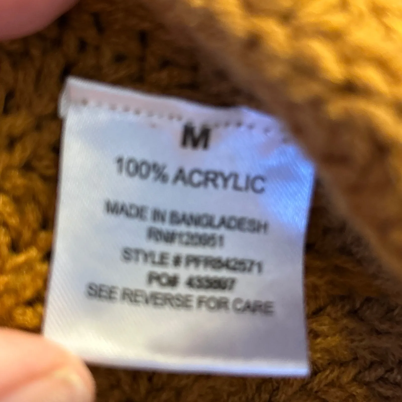 Pink Rose Women's Mustard Yellow Cable Knit Lace Up Back Cardigan Sweater Medium - Image 4