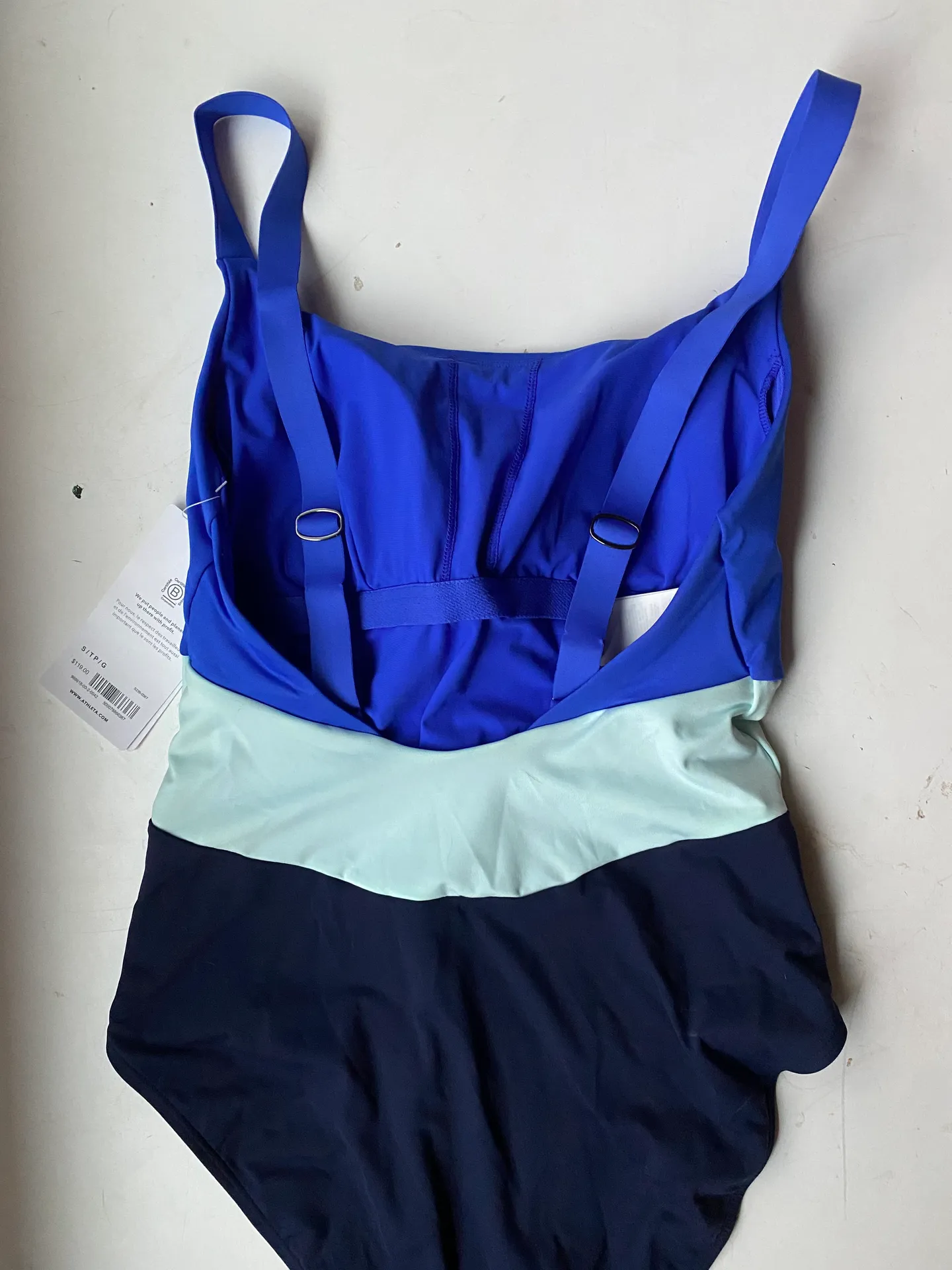 Athleta Navy Blue One Piece Swimsuit - Image 5