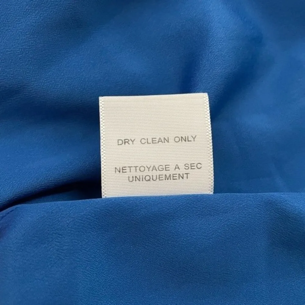 Joie Blouson Silk Dress Blue Size Small - Image 7