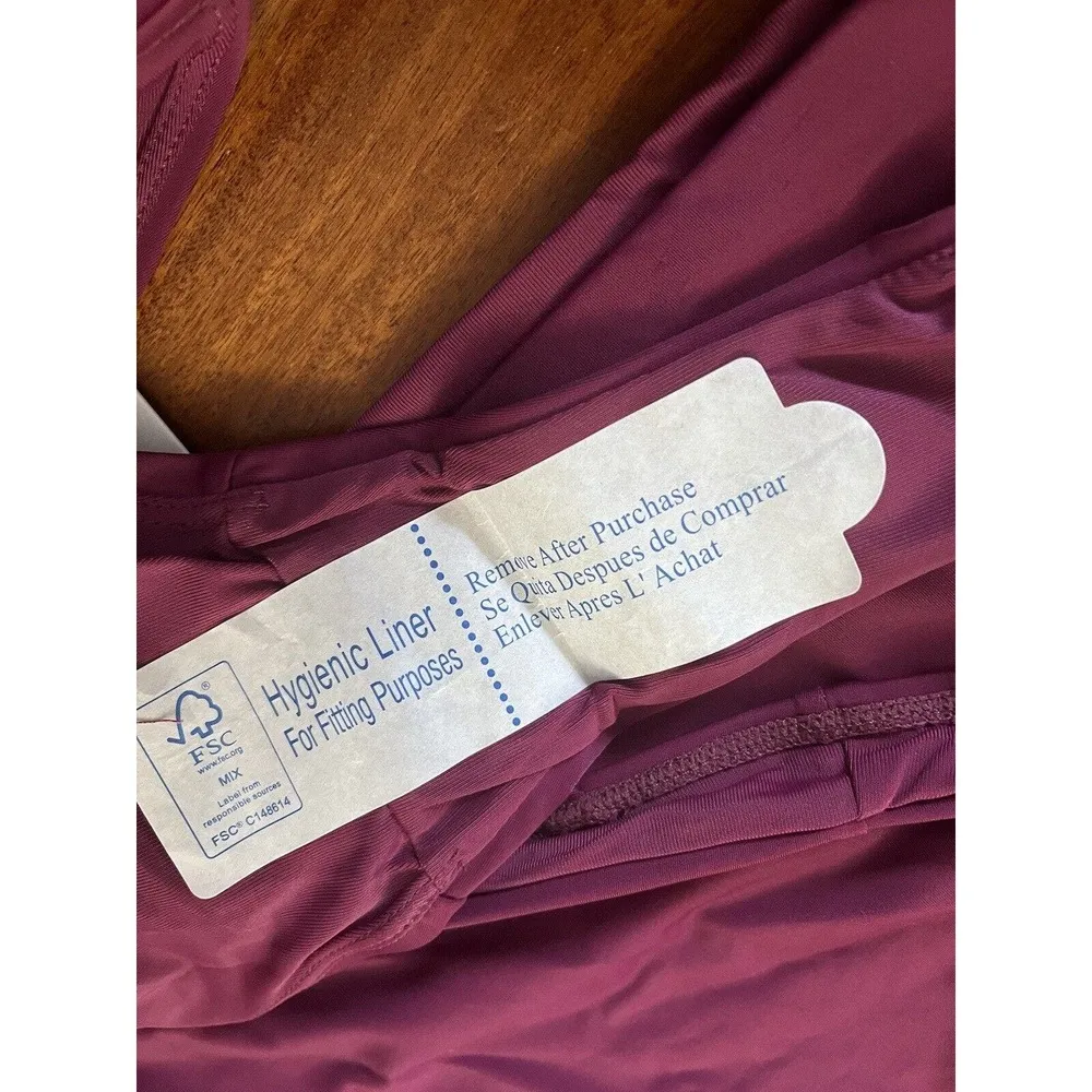 NWT Andie Swim Plum Canary Tank Top Caicos Bottom Tankini Set Large - Image 8