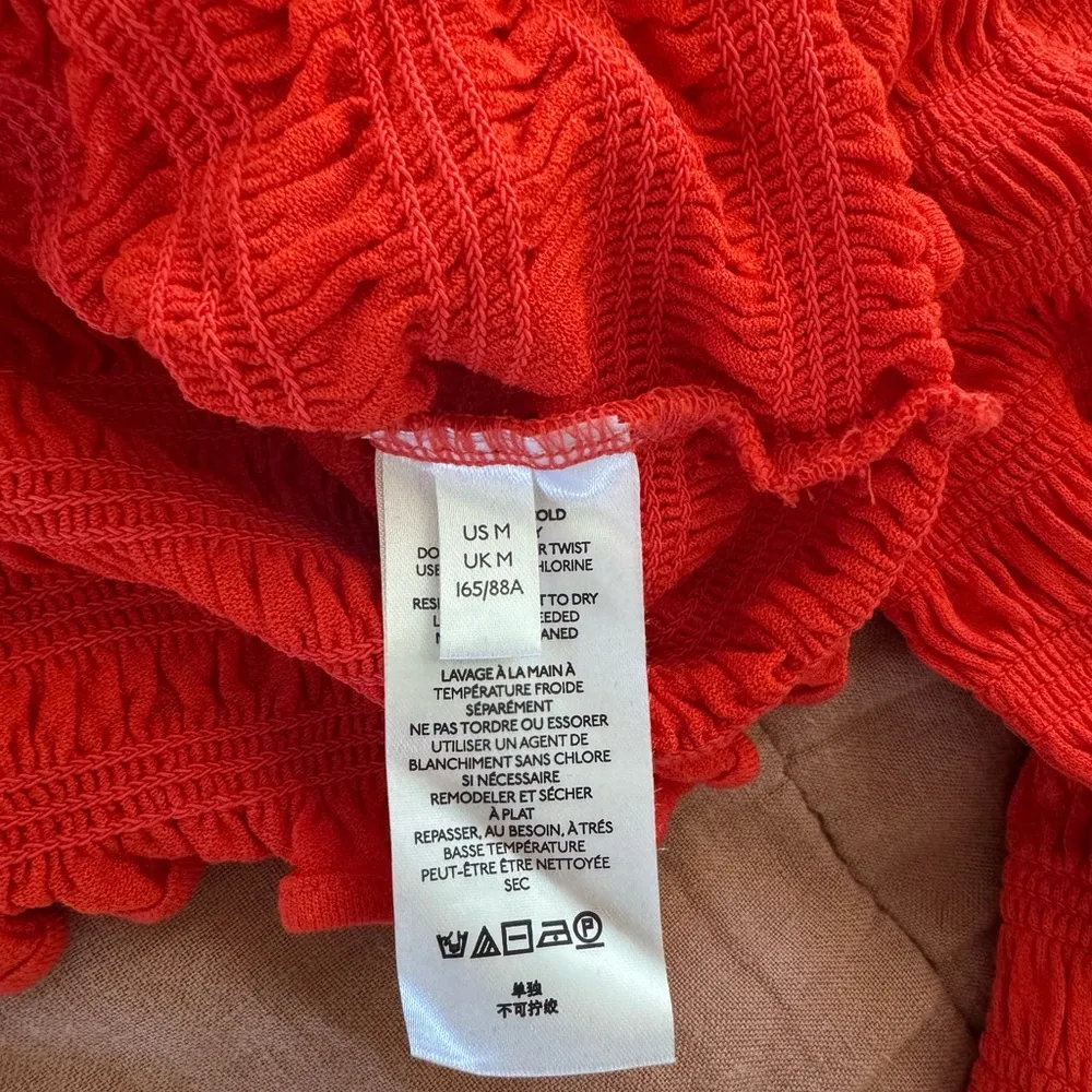 Urban Outfitters Red Smocked Top - Image 4