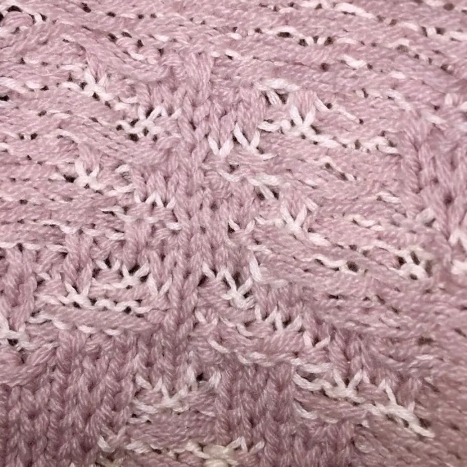 Cute Knitted Crop Top Pink - Image 2
