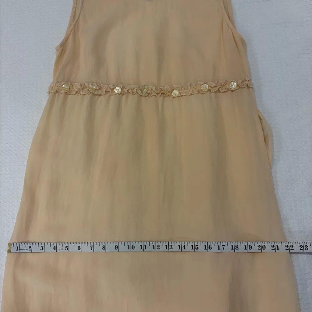 Earth Song Butter Yellow Cottagecore Granola Shift Maxi Dress Size 10 FLAW - Image 10