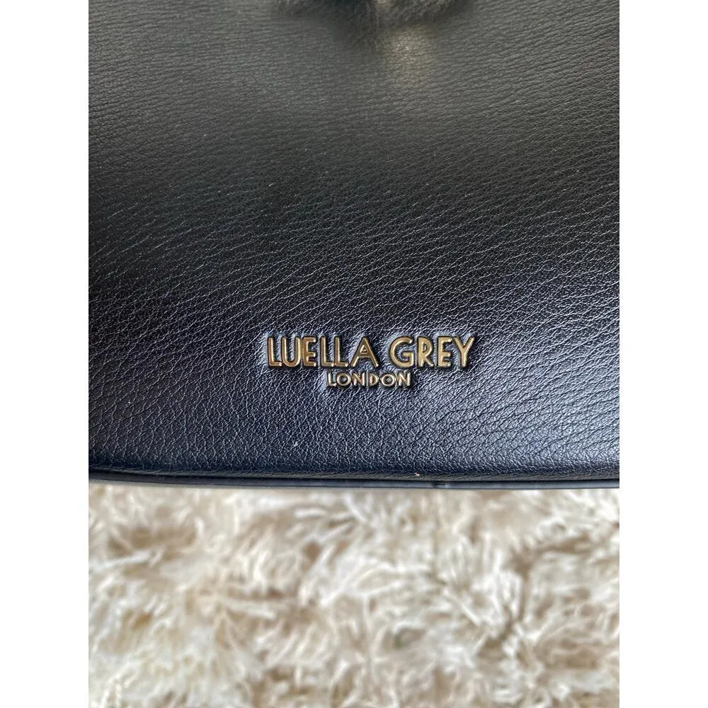 Luella Grey London Structured Tote Modern Gold Accent Old Money Quiet Luxury Black - Image 10