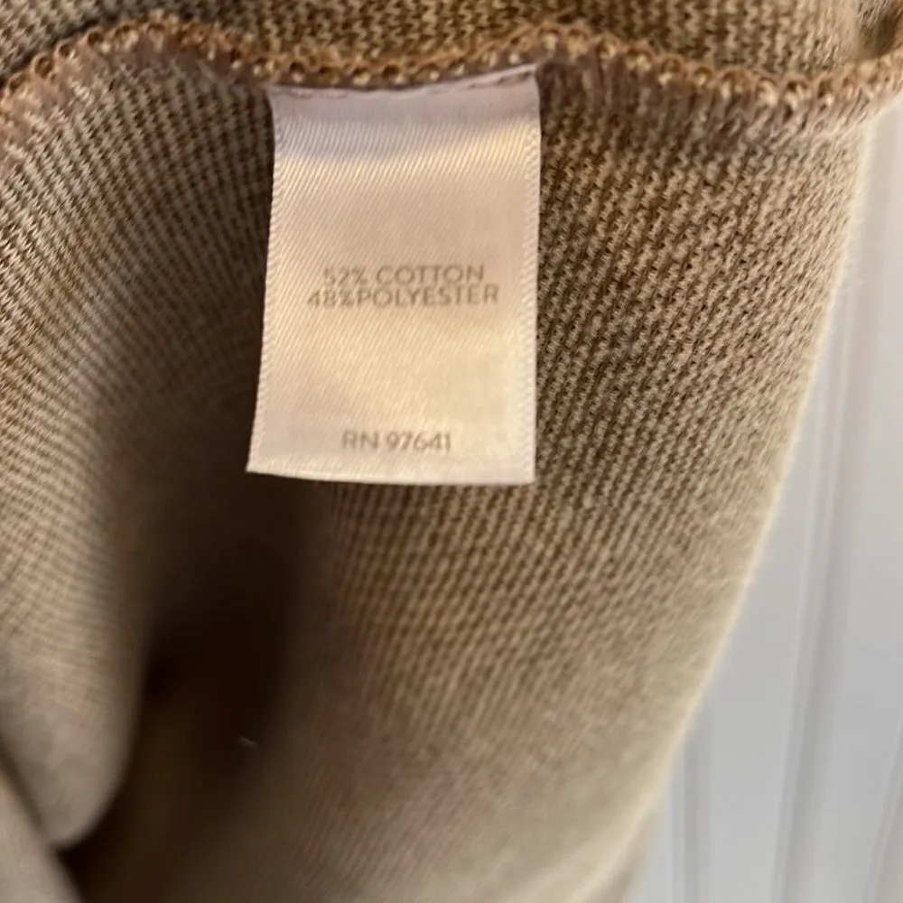 J.Jill beige quarter sleeve crewneck dress - Image 3