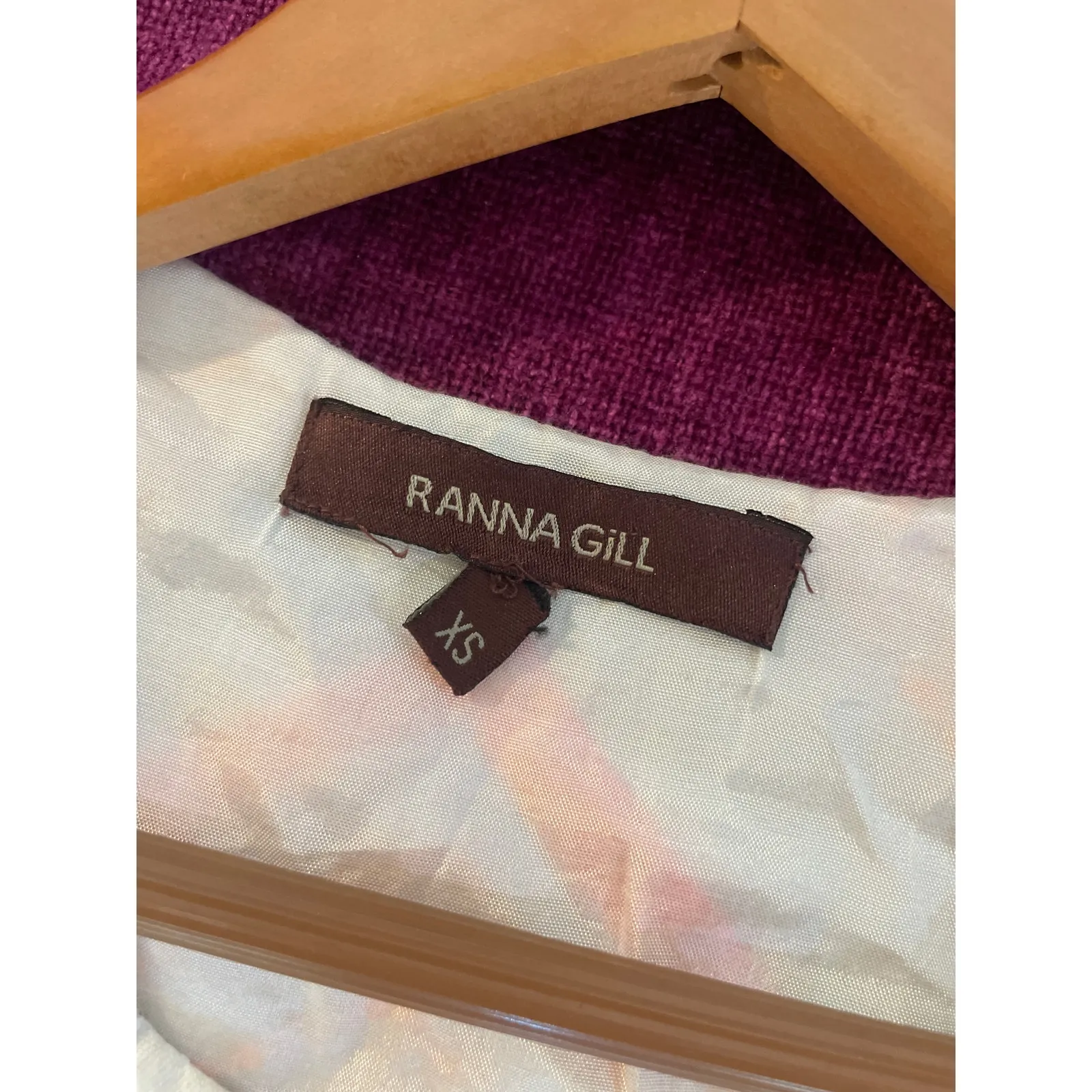 RANNA GILL Neon Embroidered Cropped Mini Jacket Size XS Anthropologie LINEN White - Image 3