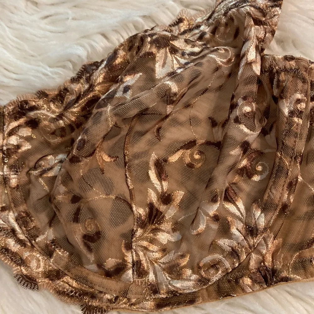 Soma Brown Animal Print Bra size 40DDD brand new see all photos - Image 12