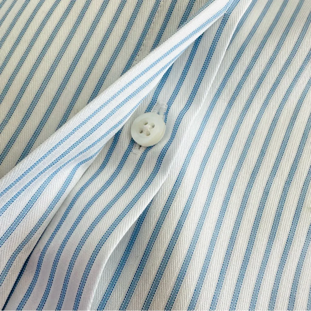 NEW! Brooks Brothers Women’s Sleeveless Button Up Shirt Blue White Stripe Size 6 - Image 5