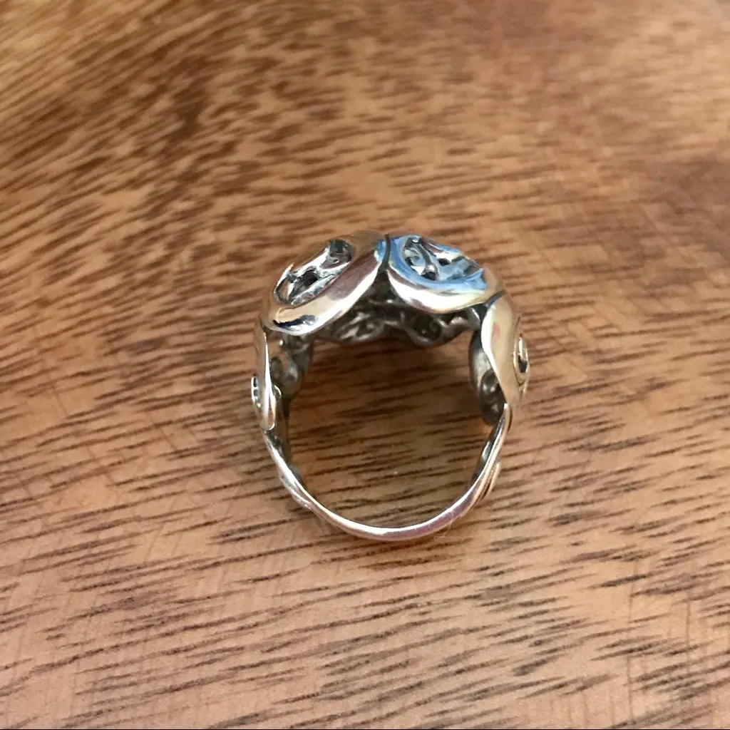 Carolyn Pollack Initial Filigree Sterling Ring 5 Silver - Image 5