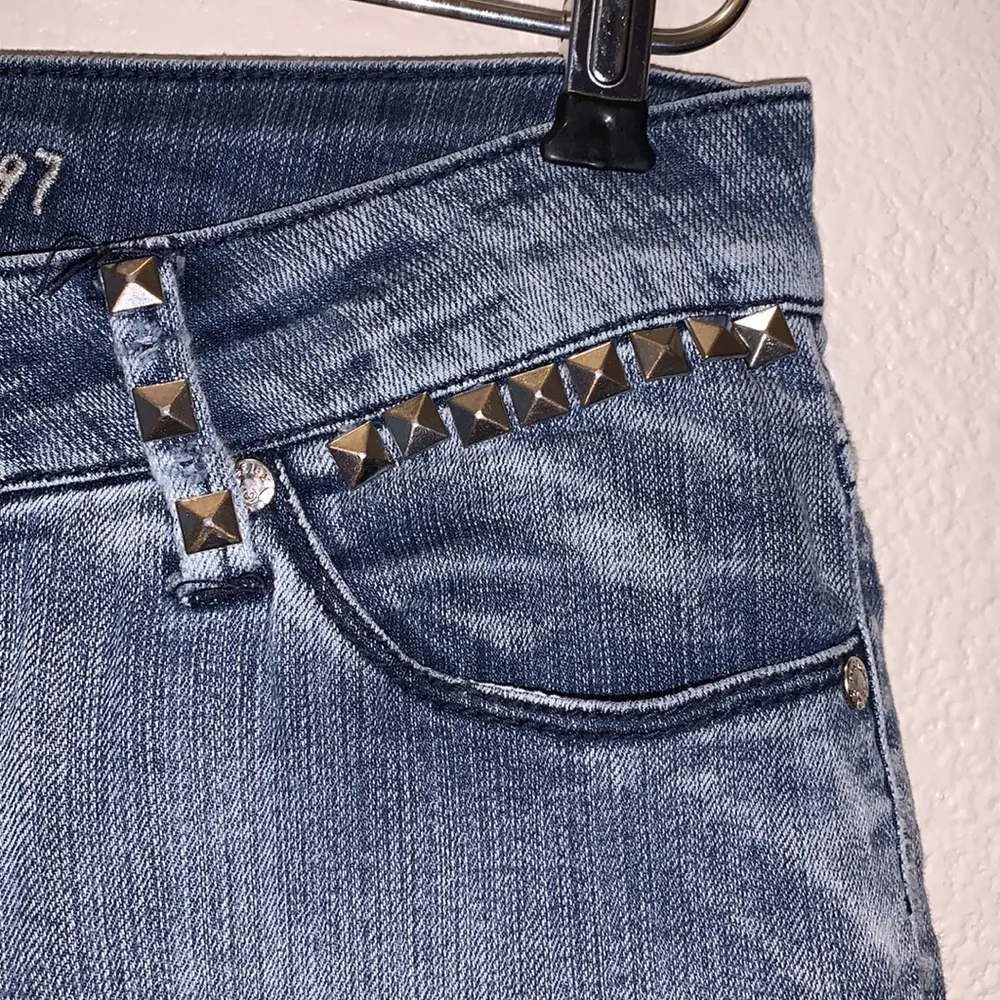 Reflex California 1997 acid wash riveted pink jeans Blue Size undefined - Image 5