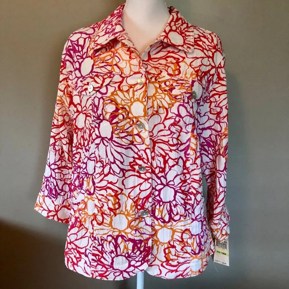 Ruby Rd Woman “White Hot” Jacket 18W NEW - Image 2