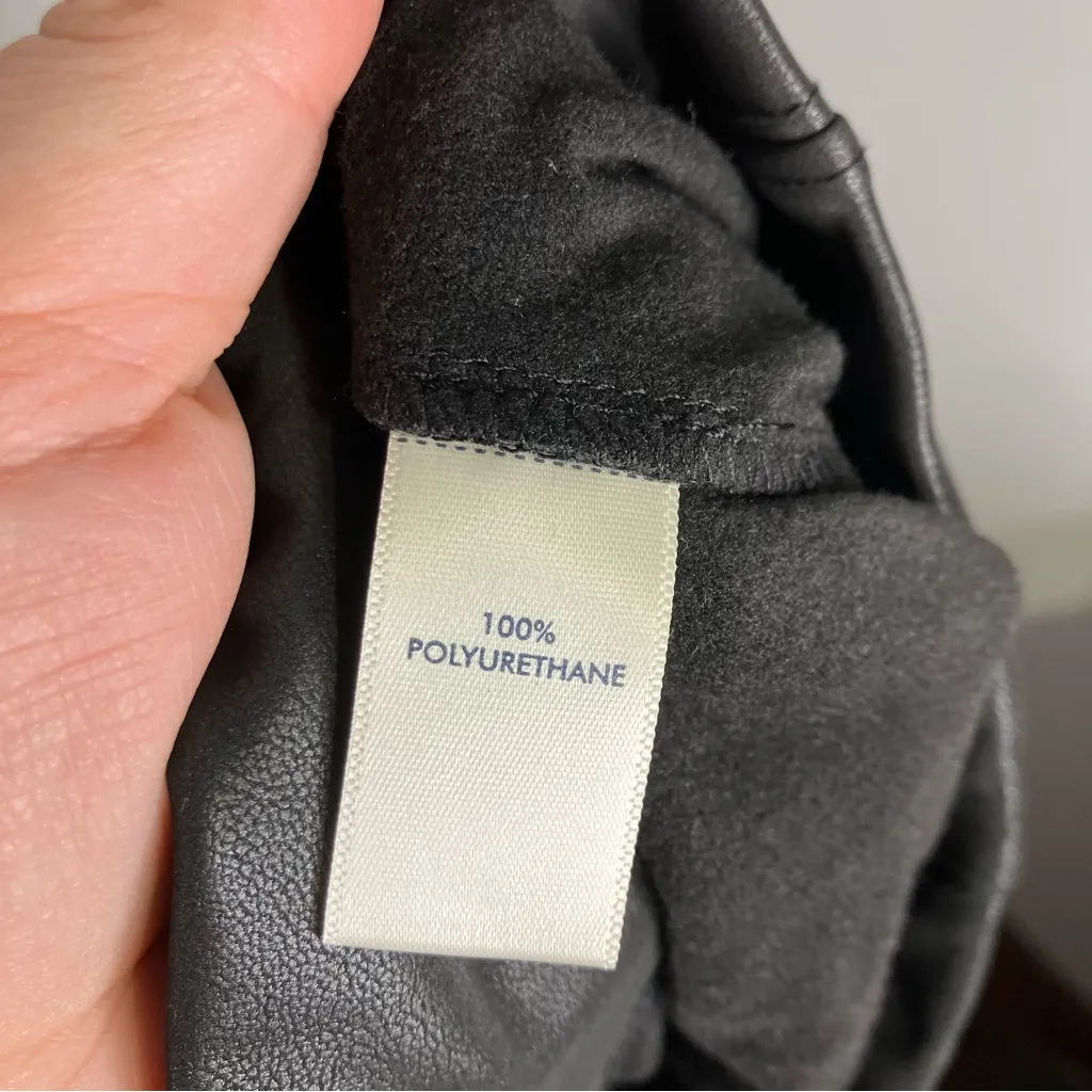 BKE black faux leather leggings‎ pants women’s size medium punk motorcycle party - Image 6