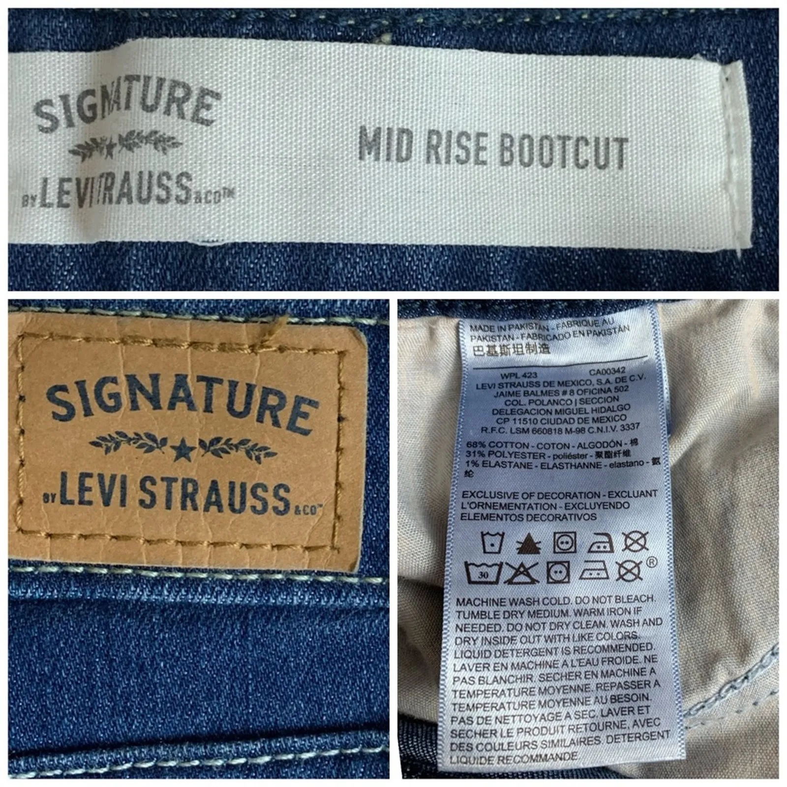 Levi’s Women's Jeans 10" Mid Rise Bootcut Dark Wash Jeans Size 34 - Image 5