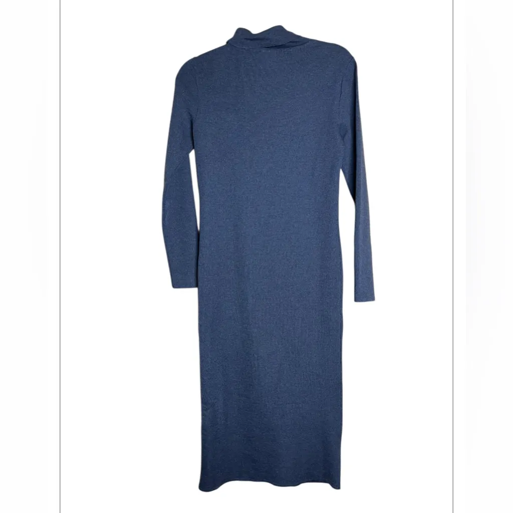 Maison Kitsune Grey Fox Head Patch Long 100%wool Dress size S - Image 7