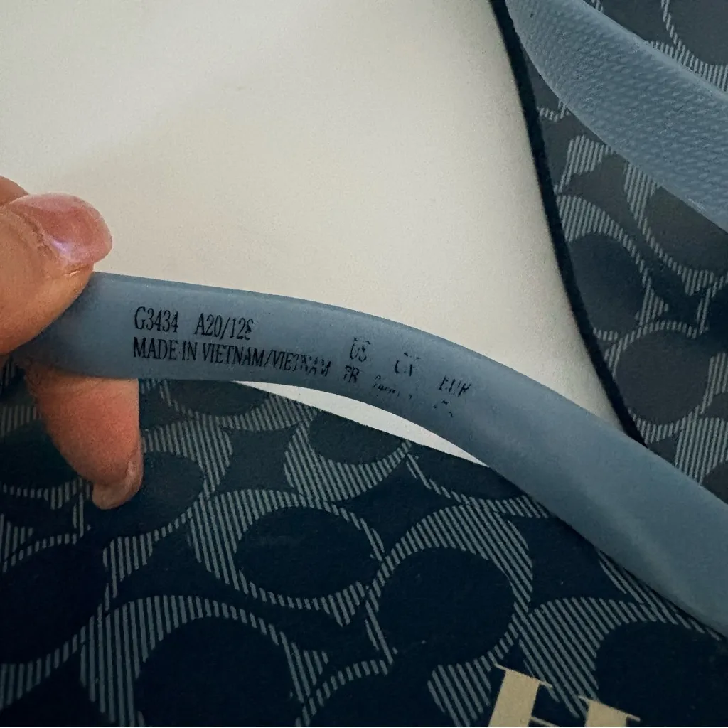 Coach Navy Flip Flops Sandals 8 - Image 2