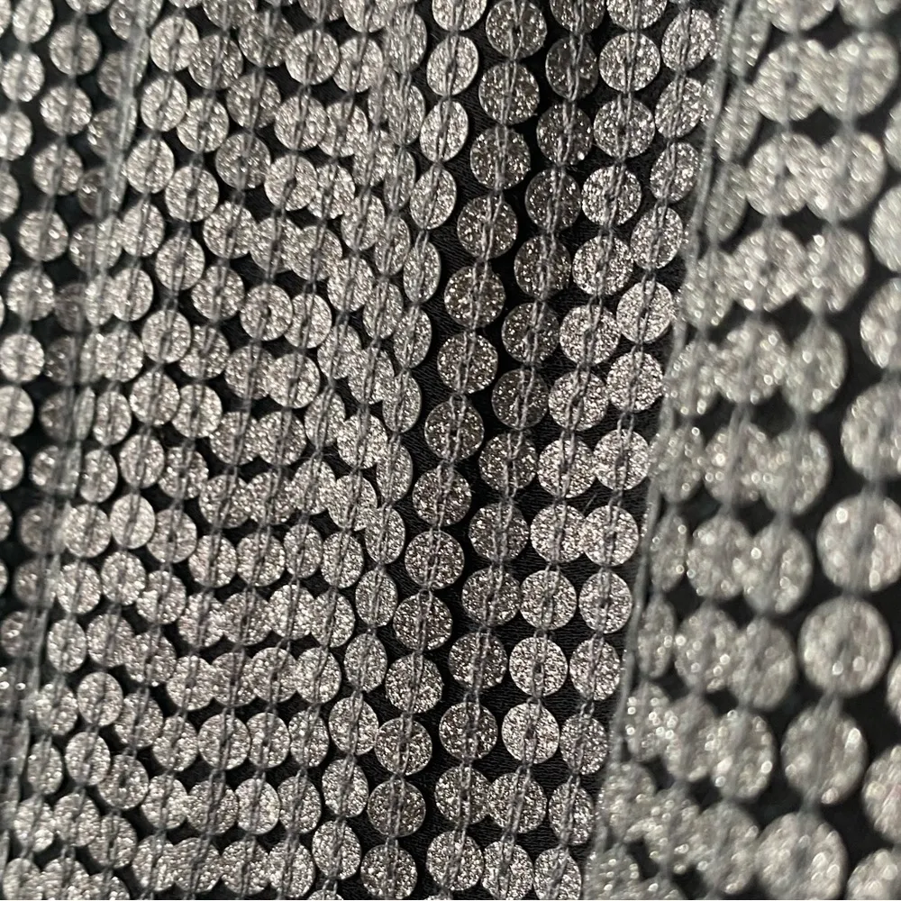 Lola and Sophie Black and Silver Sequin Top 100% Vuscose Size Medium - Image 2