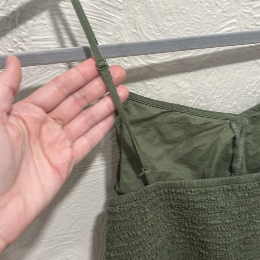 Aerie Green Cut-out Tie Front Romper Size Small - Image 6