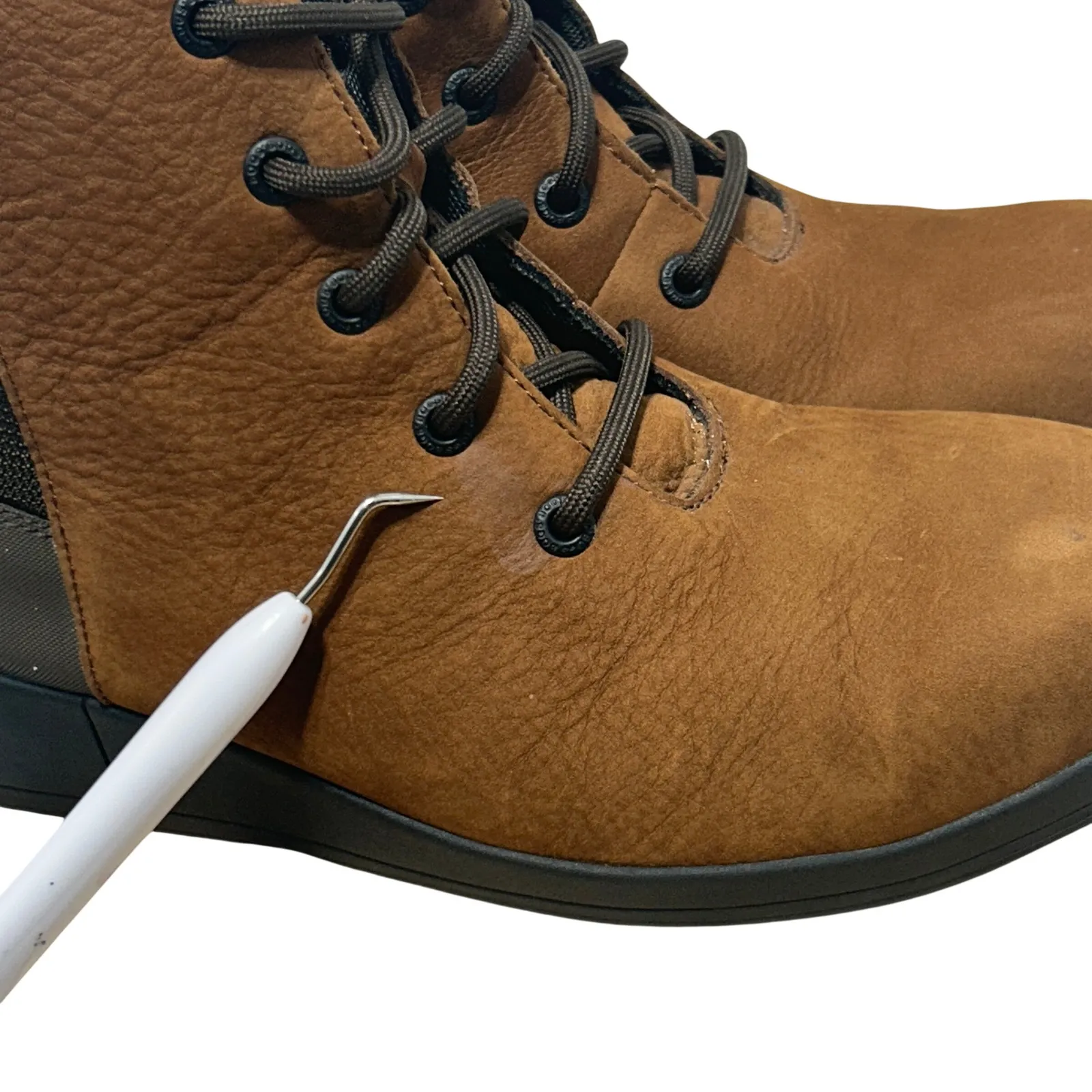 Bogs Women's Audrey Wedge Brown Suede Safety Composite Toe Boots - Image 10