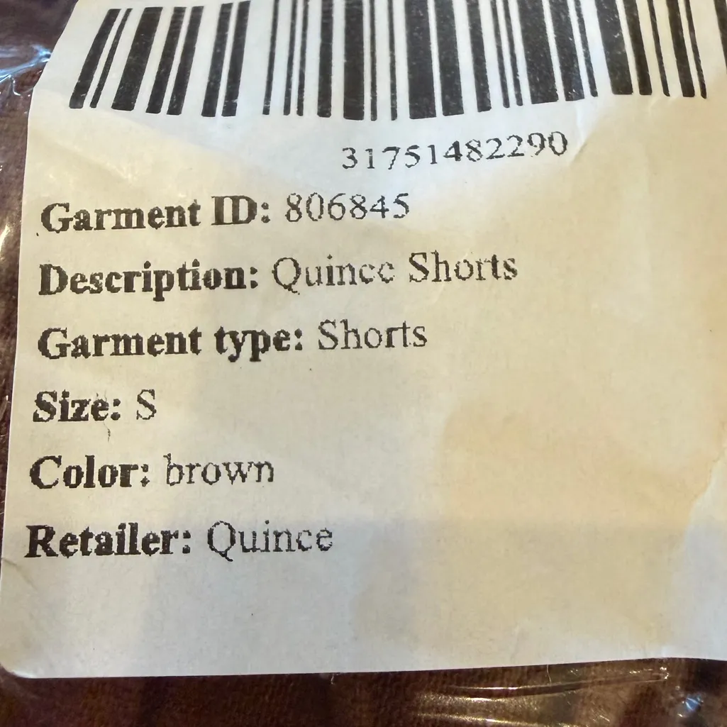 NWT Quince 100% European Linen High Waisted Brown  Shorts Sz S - Image 4