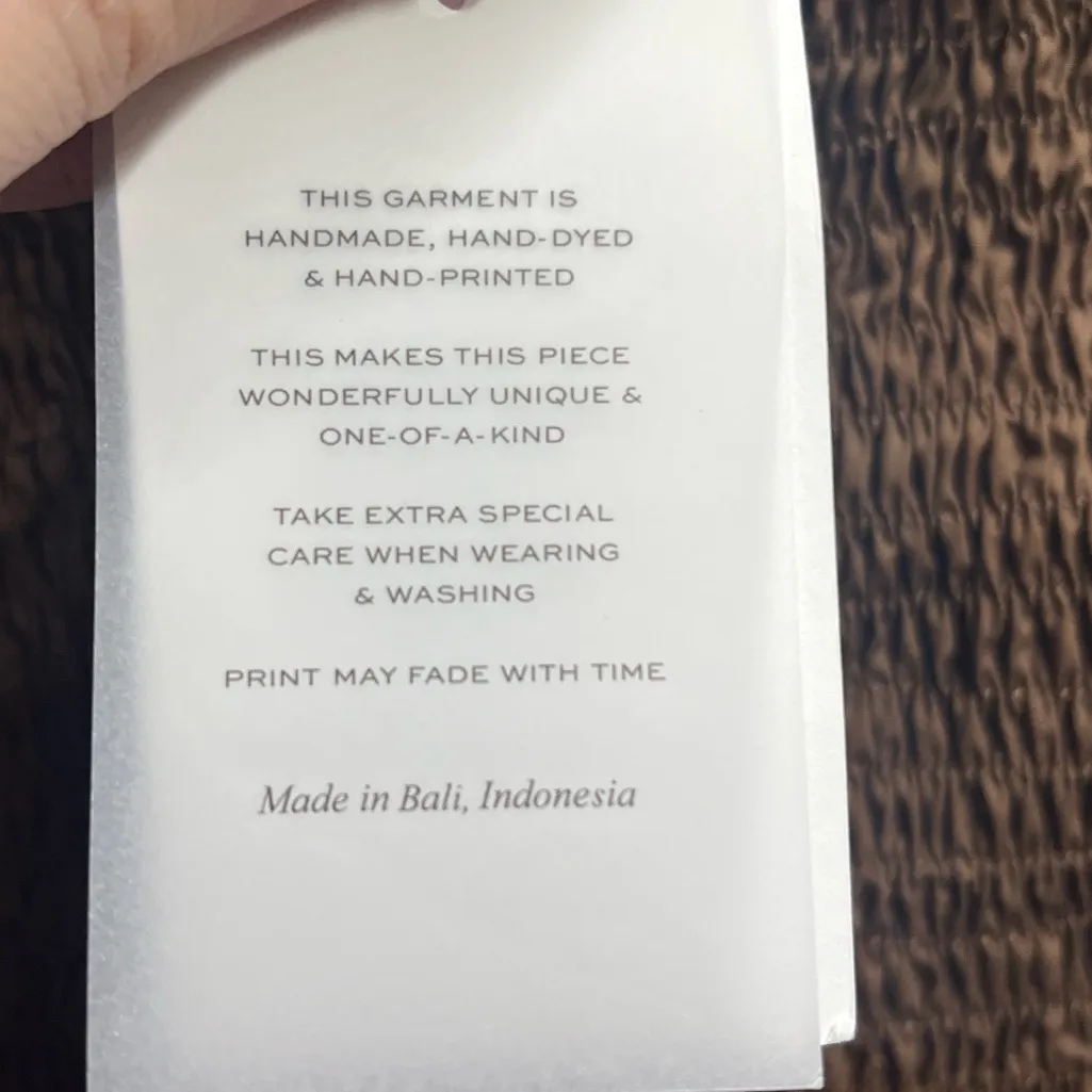 Faithful the Brand NEW NWT Deva Midi Dress in Plain Dark Chocolate size XS - Image 8