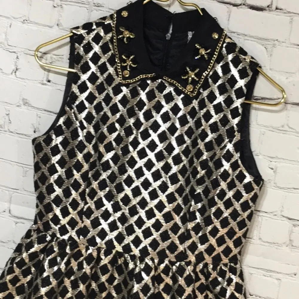 Elegant Classy Cocktail Dress Medium Stunning Timeless Black - Image 5