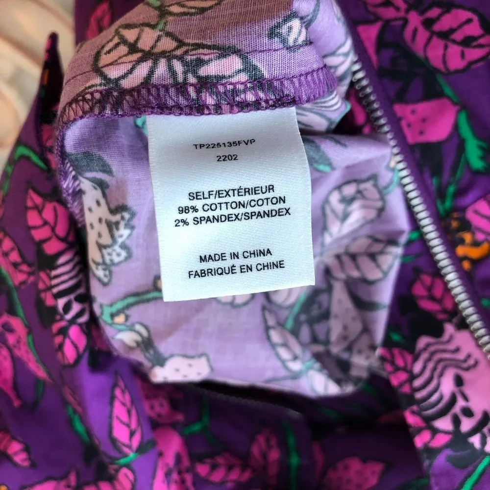 NWT Derek Lam 10 Crosby Purple Multi Preston Belted Utility Jumpsuit Size 4 - Image 6