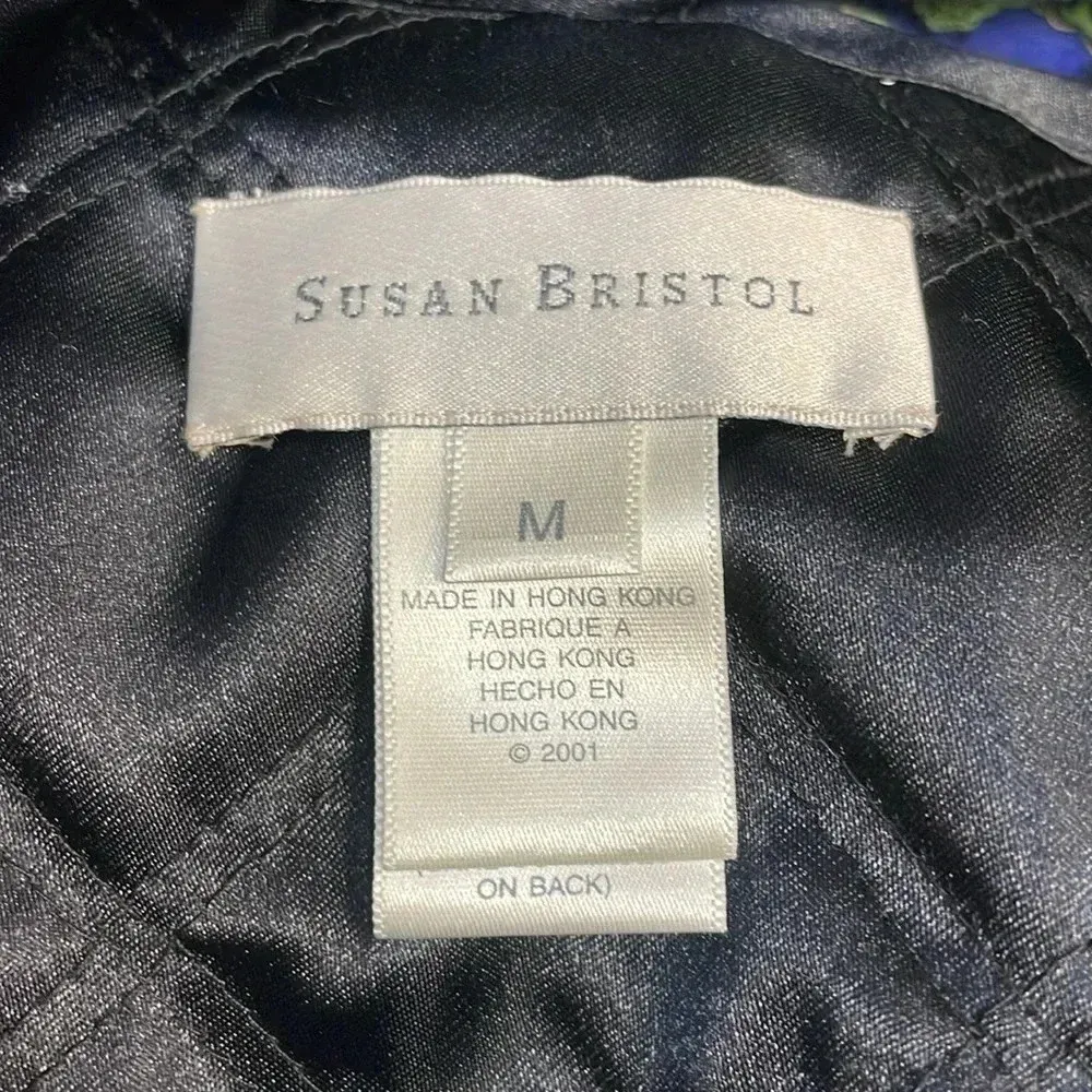 Vintage Susan Bristol 2001 Satin Quilted Equestrian Style Vest Size Medium - Image 7