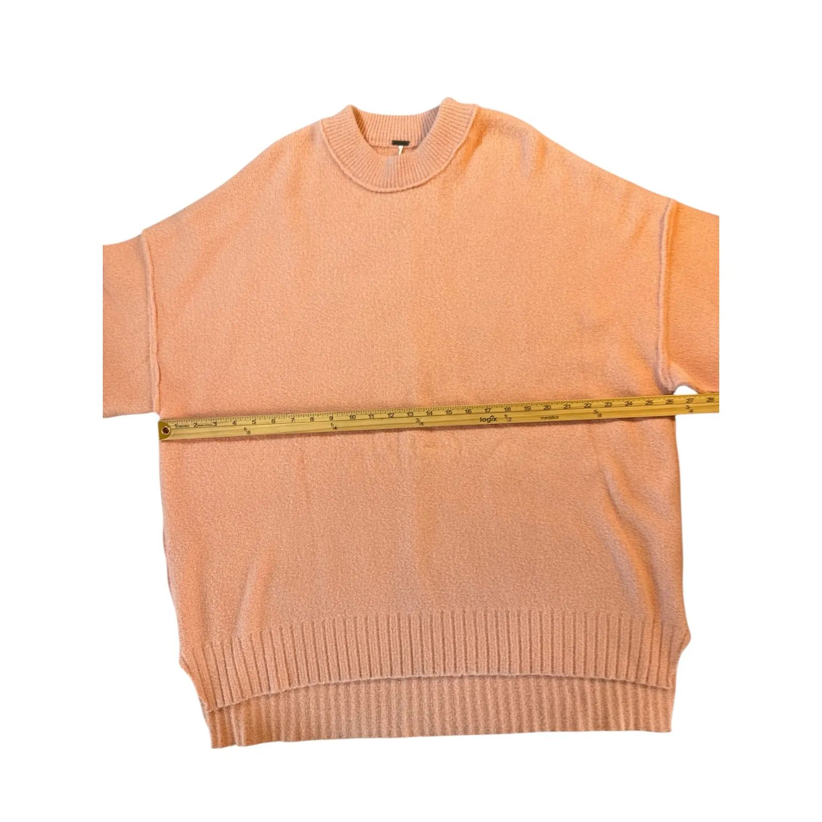 Free People Peaches Tunic Sweater Dusty Pink Oversized Fit NWT Size S OB1332204 - Image 5