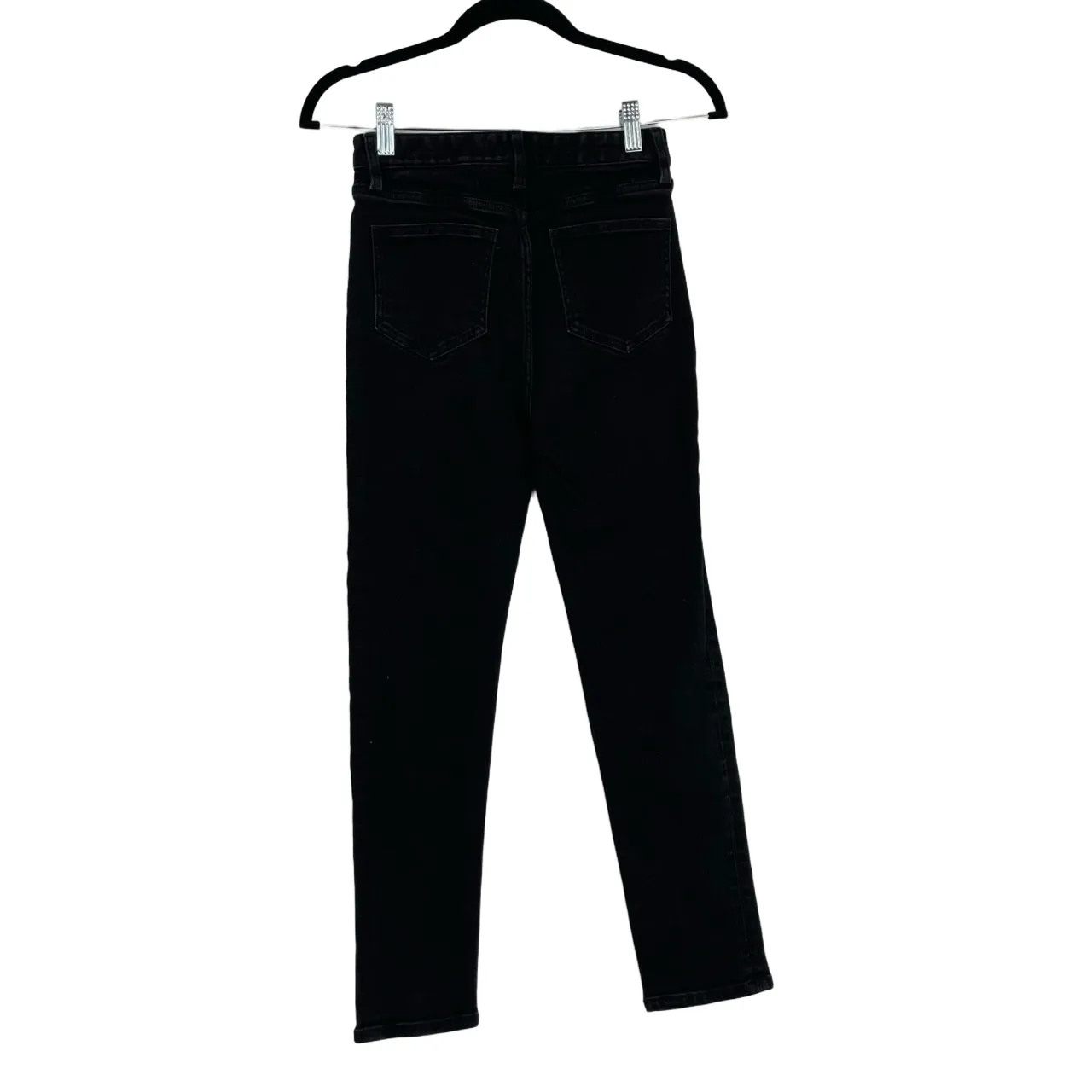 OAK + FORT‎ Women's Black High Rise Classic Fit Stretch Denim Jeans Size 24 - Image 2
