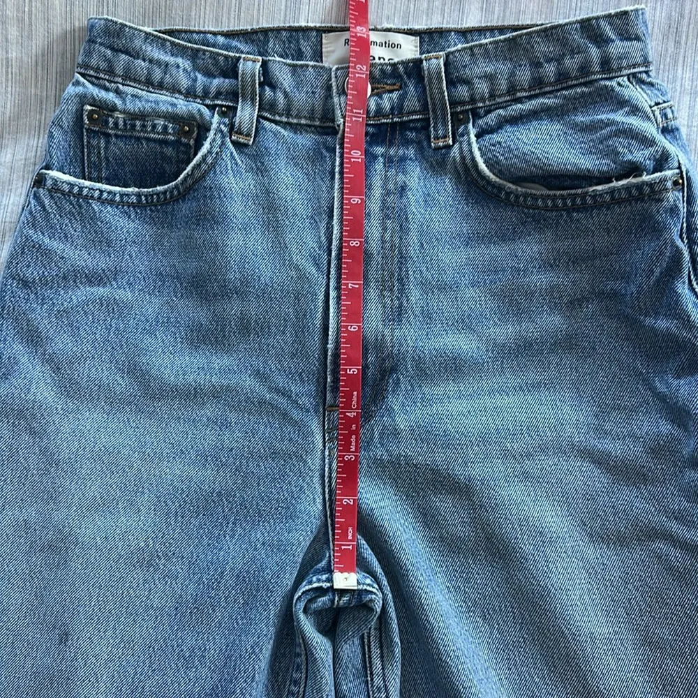 Reformation Stevie Ultra High Rise Jeans in Sydney Wash Sz 27 - Image 10