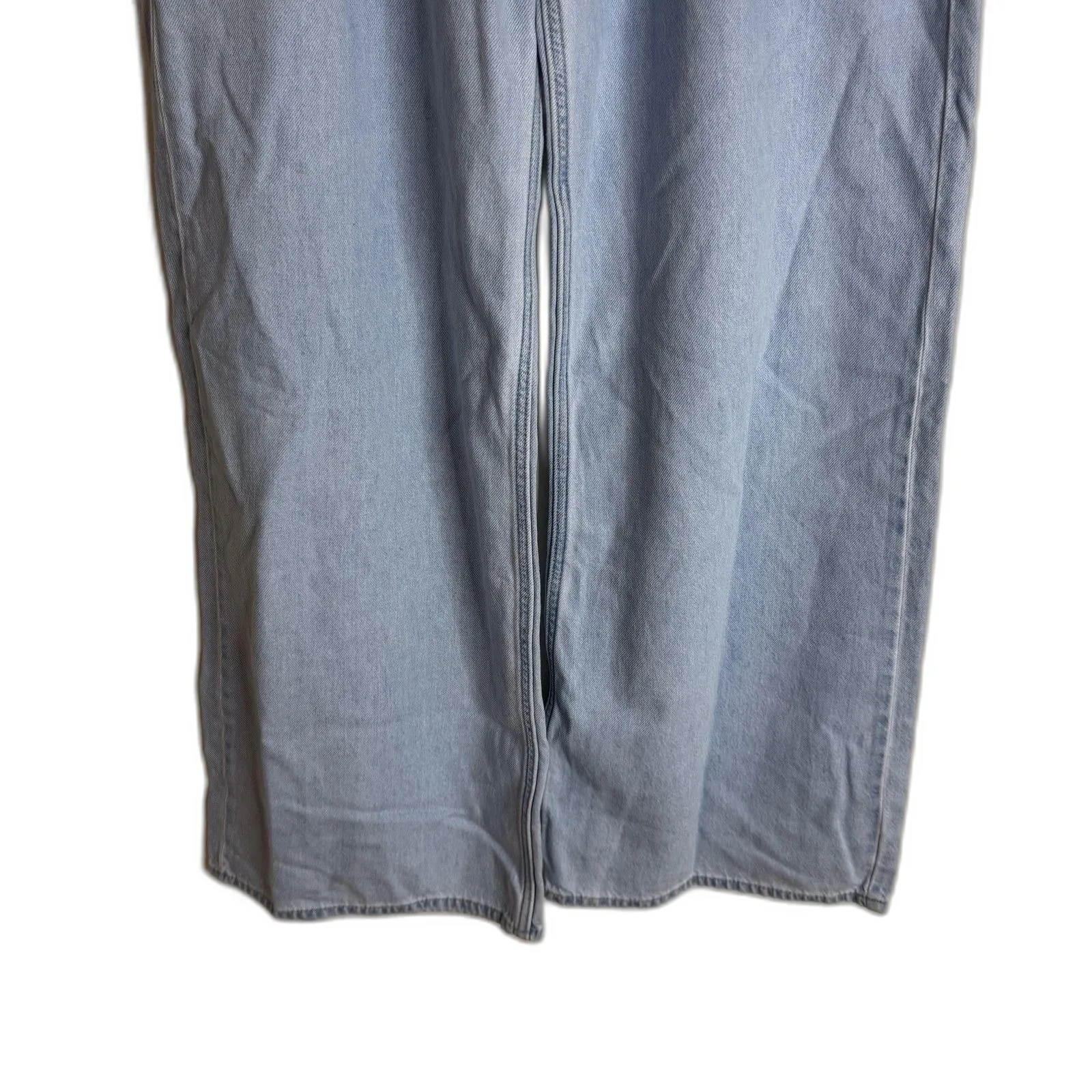 Levis Baggy Dad Wide Leg Jeans Womens 30 Blue Light Wash Mid Rise Relaxed Denim - Image 3