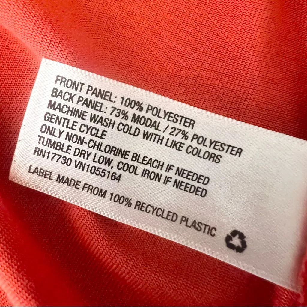 Merona Vibrant Red Sleeveless V-Neck Keyhole Blouse Top Size Small - Image 10