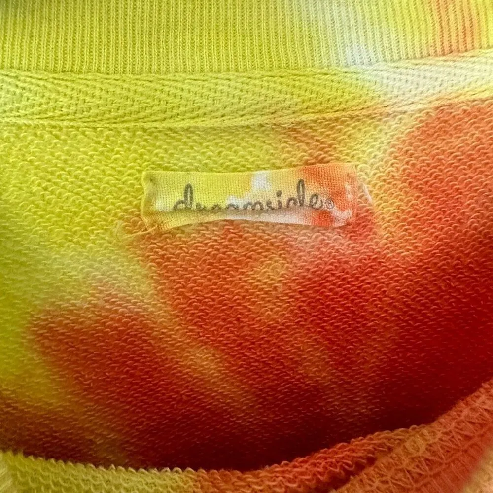 Dreamsicle Women’s Extra Small Tie Dye Cropped Sweatshirt Size XS - Image 2