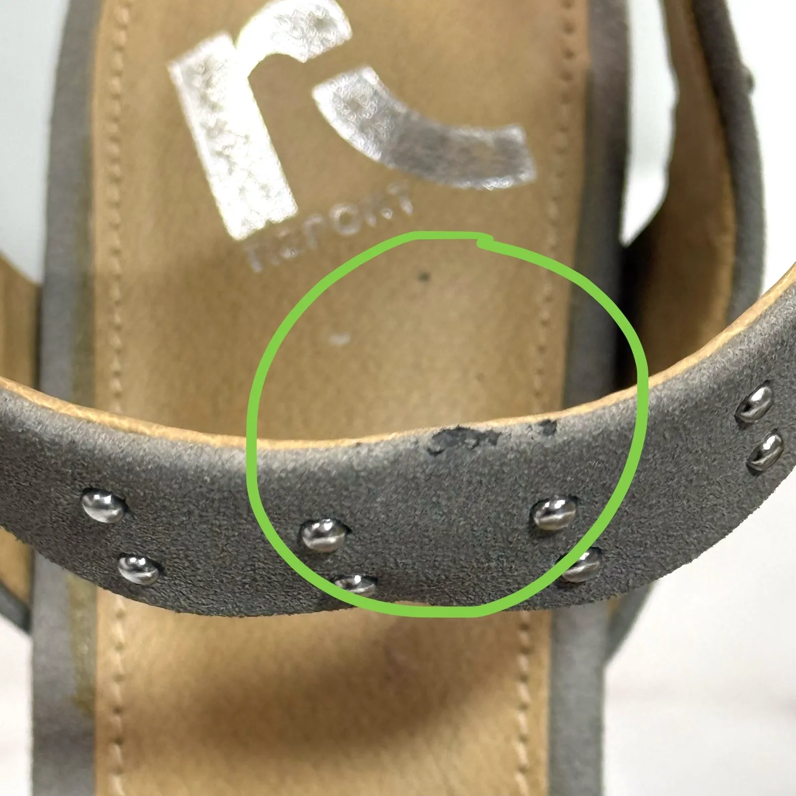 NEW REPORT Gray High Heels Open Toe Ankle Strap Platform Sandals Size 6.5 - Image 13