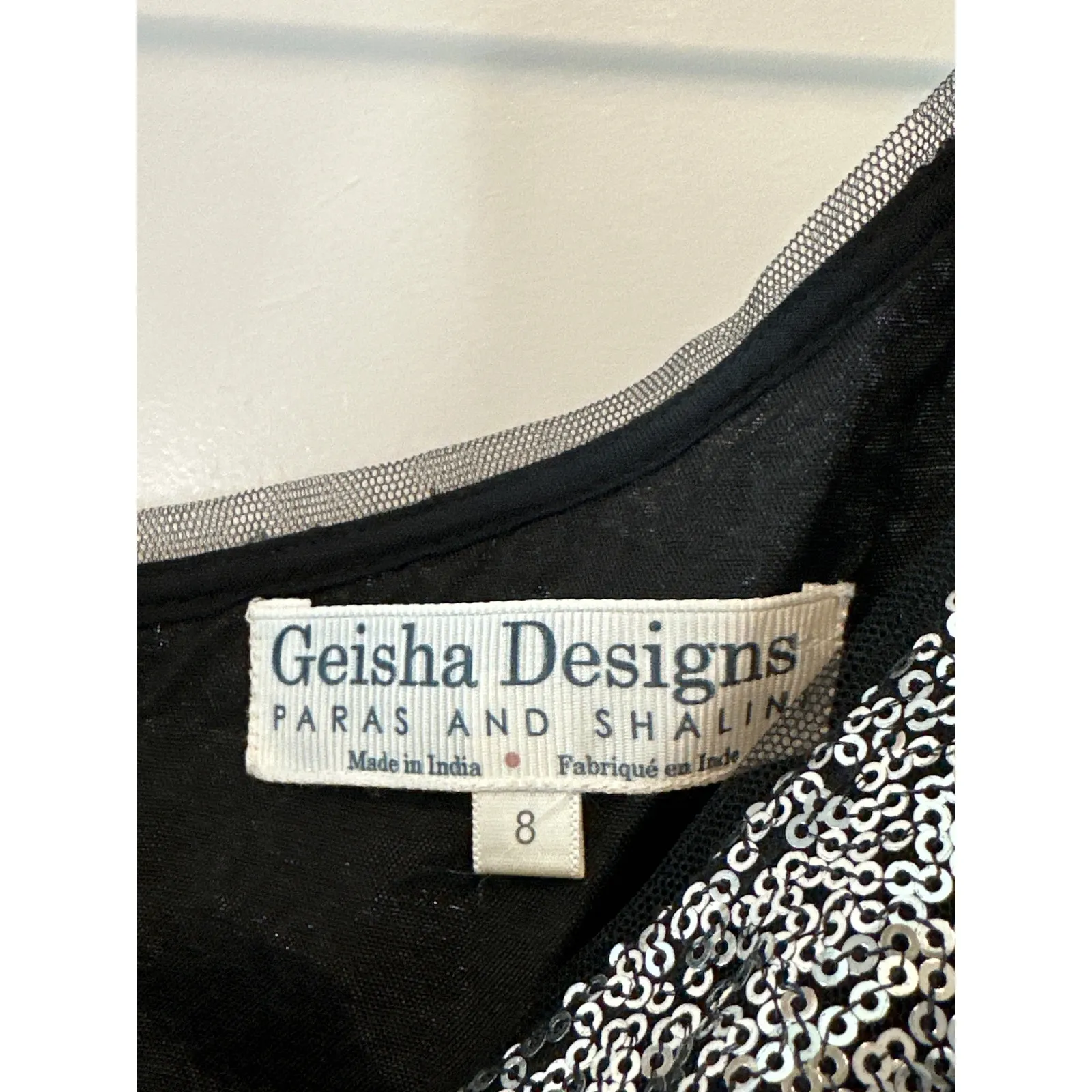 Anthropologie Geisha Designs Silver Sequin One - Image 5