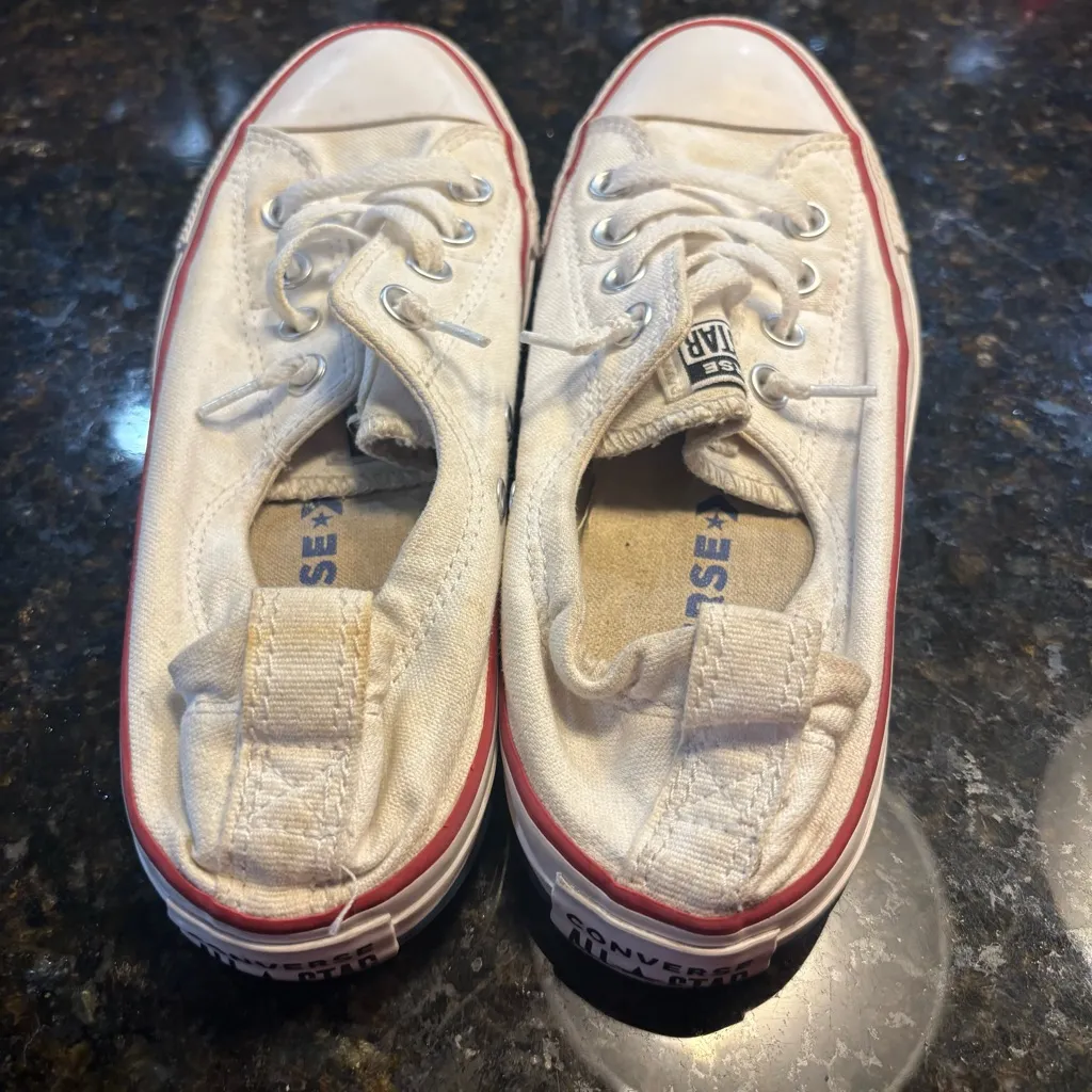 Size 8 - Converse Chuck Taylor All Star Shoreline Ox White W - Image 2